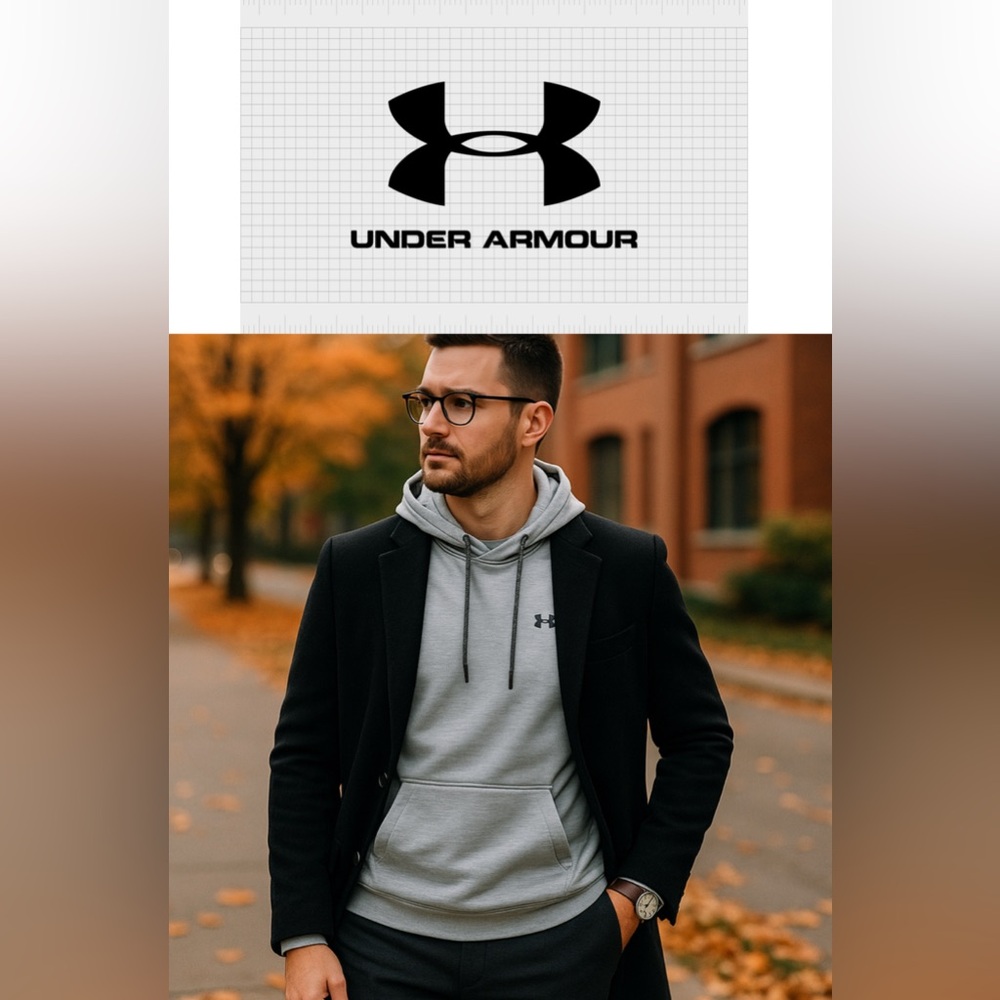 Under Armour Light Hoodie Gray Sweater, Men’s Size M